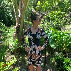 Abstract Vintage disco dress